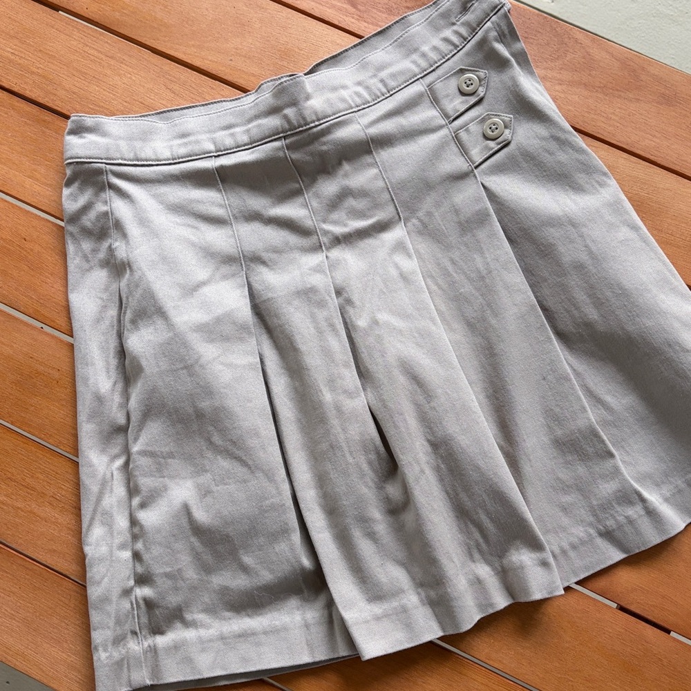 Khaki School Skort